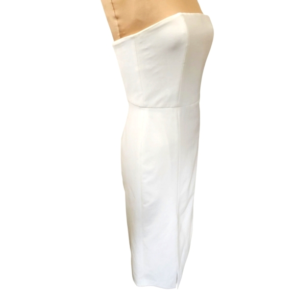 ALICE + OLIVIA "Sia" Asymmetrical Strapless Cocktail Dress - Picture 5 of 11